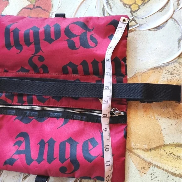 L.A.M.B. Gwen Stefani Makeup LeSportsac Red Rare Double Bum Waist Fanny Belt Bag - Picture 11 of 16